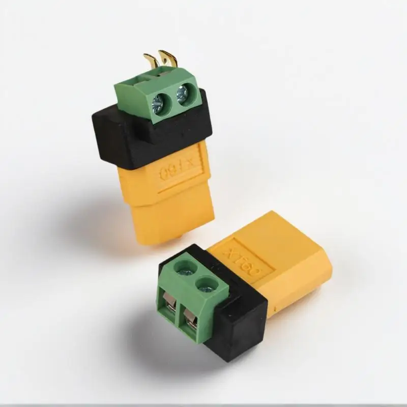 Easy-to-Use XT60 Male Female to 2Pin Terminal Adapter, Perfect for UAV Balance Charger and Solar Panel Model Devices