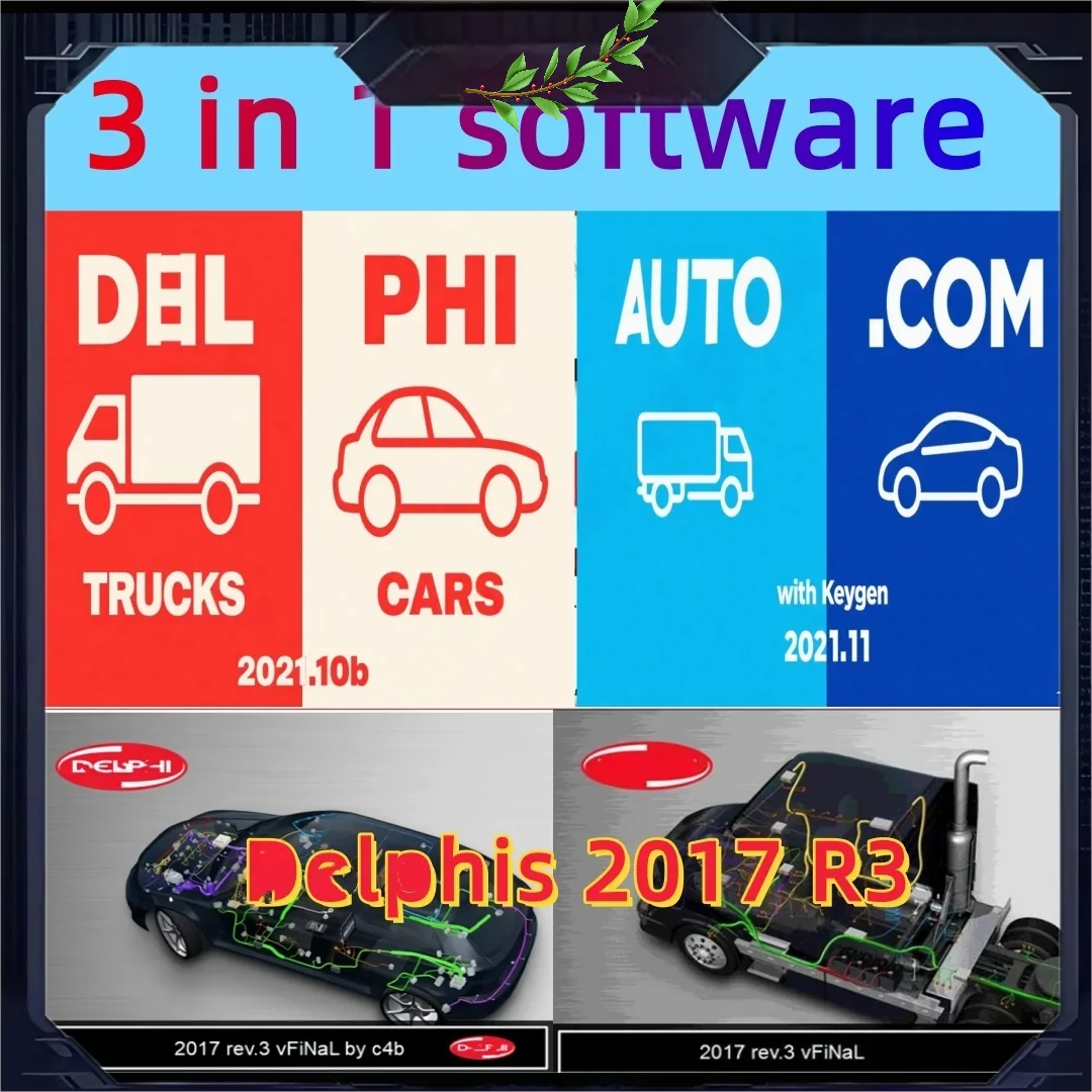 

2025 Hot D/ elphies 2017 R3/2021.10b Диагностические инструменты DS программное обеспечение со сканером bygen OBD для легковых автомобилей и грузовиков в/до 2021.11