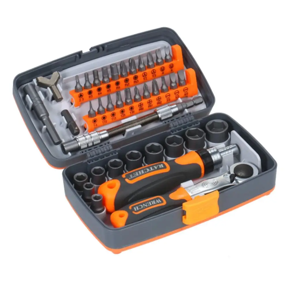 

Rotatable Screwdriver Head 38-In-1 Screwdriver Set Versatile Design Hardware Tool Multi Tools Set 38 In One