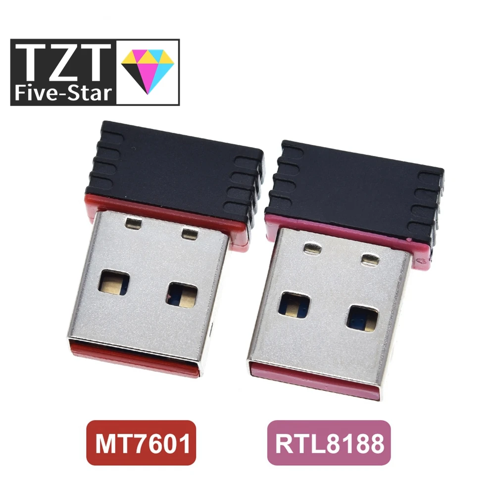 TZT MT7601 Mini USB Wifi Adapter 802.11n Antenna 150Mbps USB Wireless Receiver