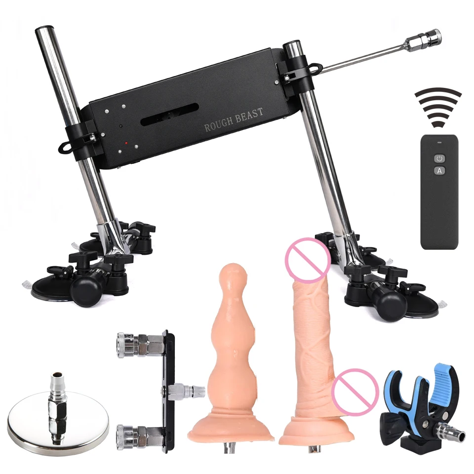 

ROUGH BEAST Automatic Sex Machine for Women 72W Power Masturbation Machine with Quick Air Dildo Attachment Men Wireless Sex Toys