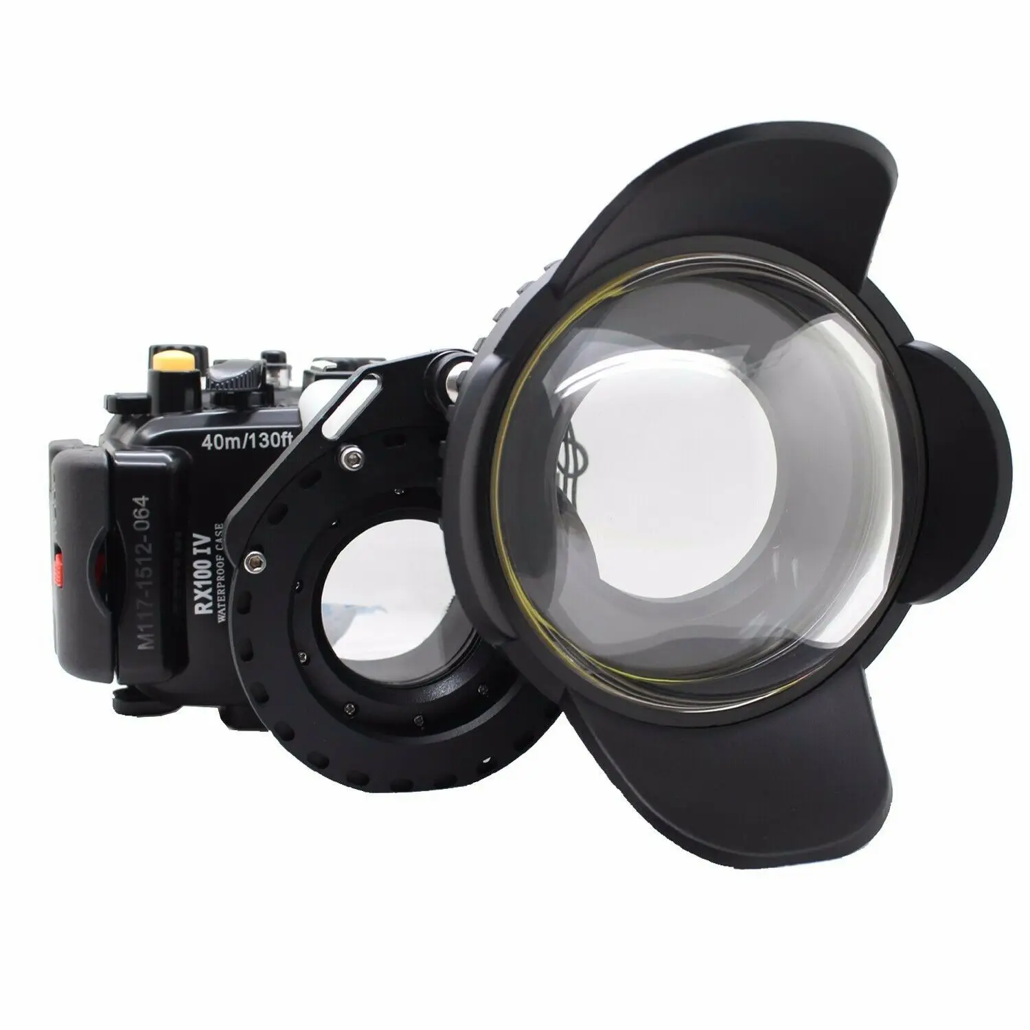 Seafrogs 40M/130FT Underwater Wide Angle Fisheye Dome Port for Underwater Camera Housing TG-6 RX100 SF-PH-01 PRO Smartphone Case