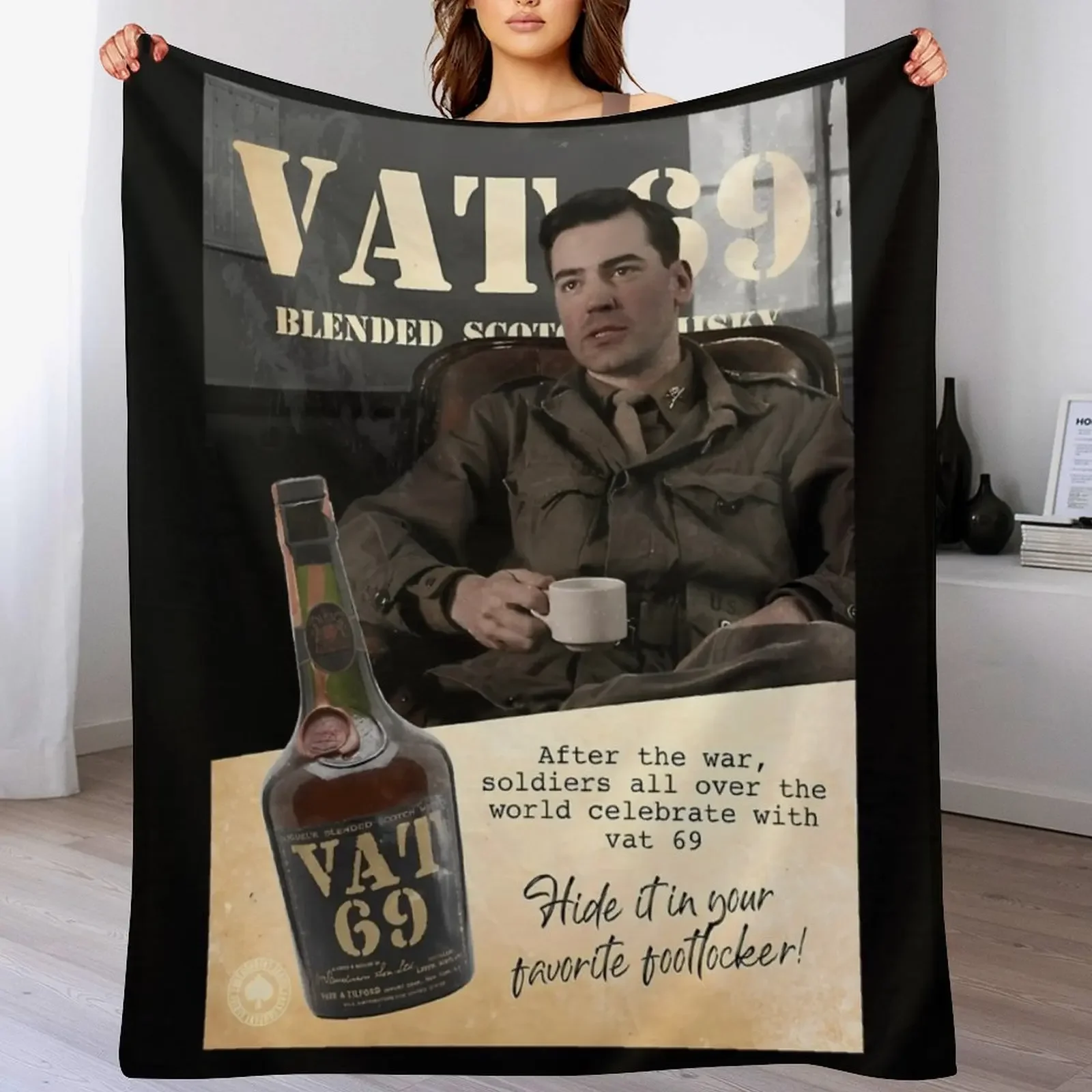 

Nix Vat 69 Throw Blanket Easy Care Comfortable Blanket for Couch