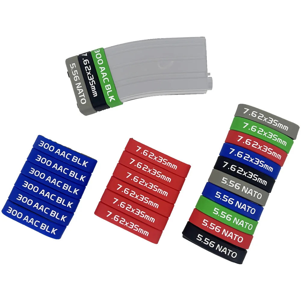 1PC new Magazine Marker Strips Tactical Marking Rubber Rings for 5.56 and 7.62 Outdoor Hunting Quick Identification Products
