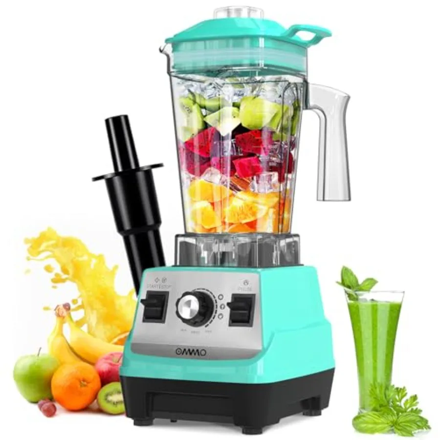 

Blender 1800W Professional High Speed Countertop Blender with Durable Stainless Steel Blades 60oz BPA Free for Shakes and Smoot