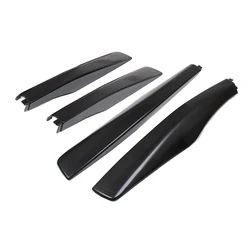 4p Black ABS Roof Rack Rail End Cap Protective Cover Decor  For Lexus RX330 RX350 RX400 2004-2009 Bar Rail End Replacement Shell