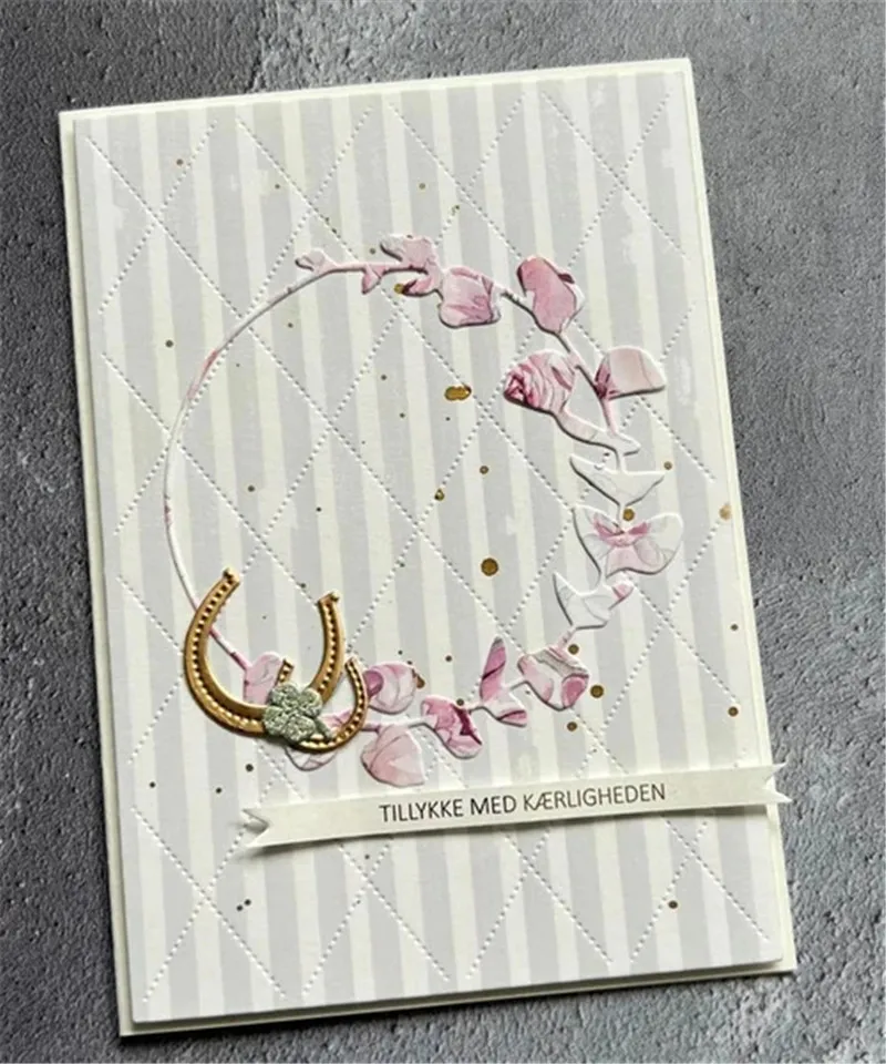 2022 July Horseshoe Metal Cutting Dies Scrapbooking Frame Background Cover Card Craft No Halloween Christmas Stamps view 2