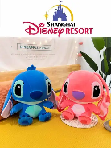 20-60cm tamanho gigante lilo & ponto casal modelos dos desenhos animados pelúcia anime brinquedos pingente brinquedo travesseiro crianças presente de aniversário