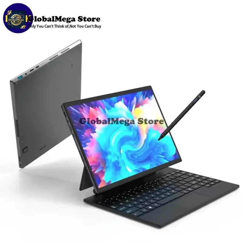 14 Inch 2.2K Touch Screen Win11 12Th Gen Metal 2 in 1 Tablet with Detachable Magnetic Keyboard Laptop DDR4 8G/16G/32G