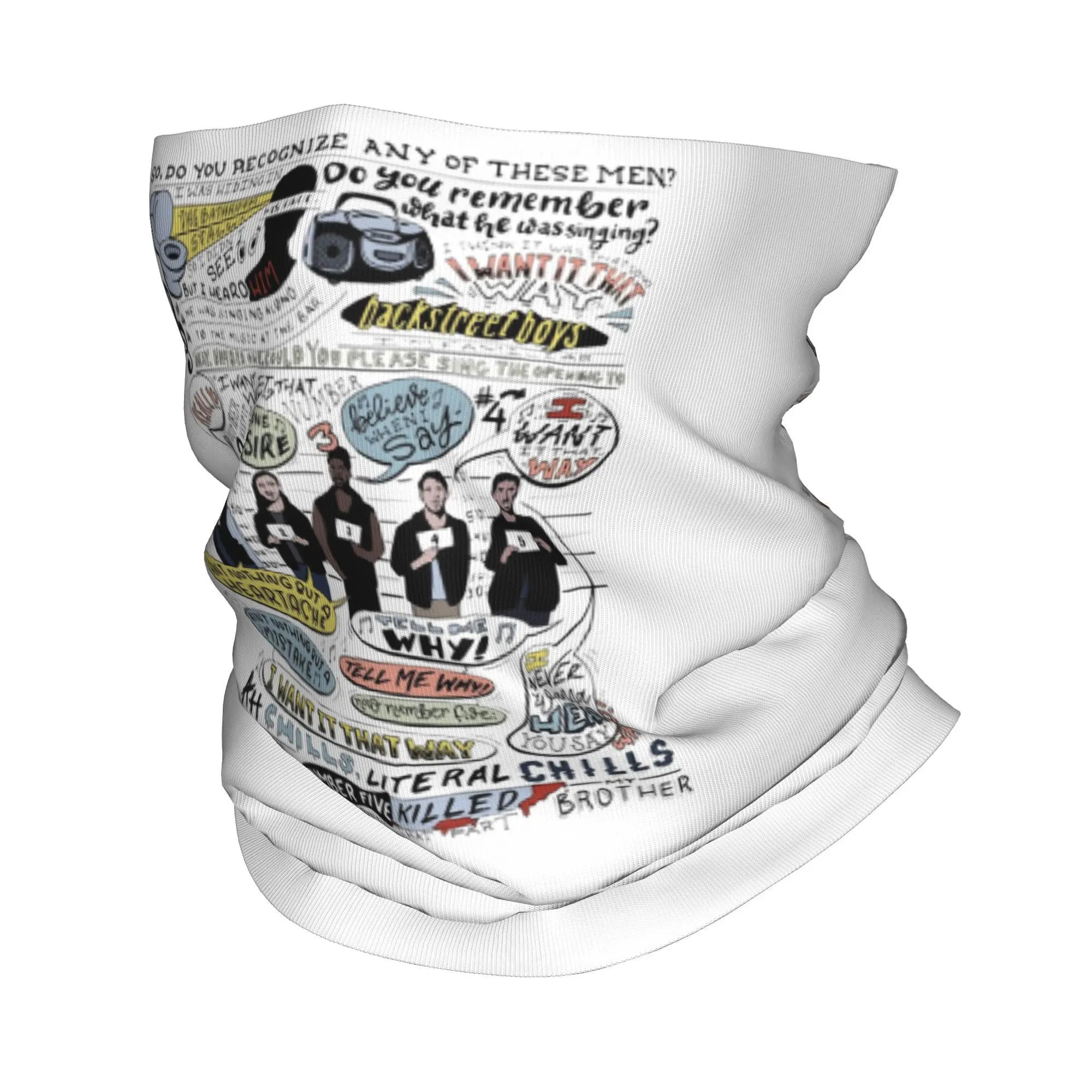 أريد ذلك على ذلك الطريقة B99 غطاء رقبة باندانا ملون مطبوع وشاح سحري قناع وجه دافئ للرياضات الخارجية للرجال والنساء والكبار في الشتاء