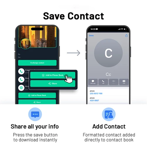 Imagen 2 del producto Tarjeta de reconocimiento Social sin contacto NFC de negocios Digital, tarjeta de visita NFC, lectura rápida, tarjeta NFC Ntag 215