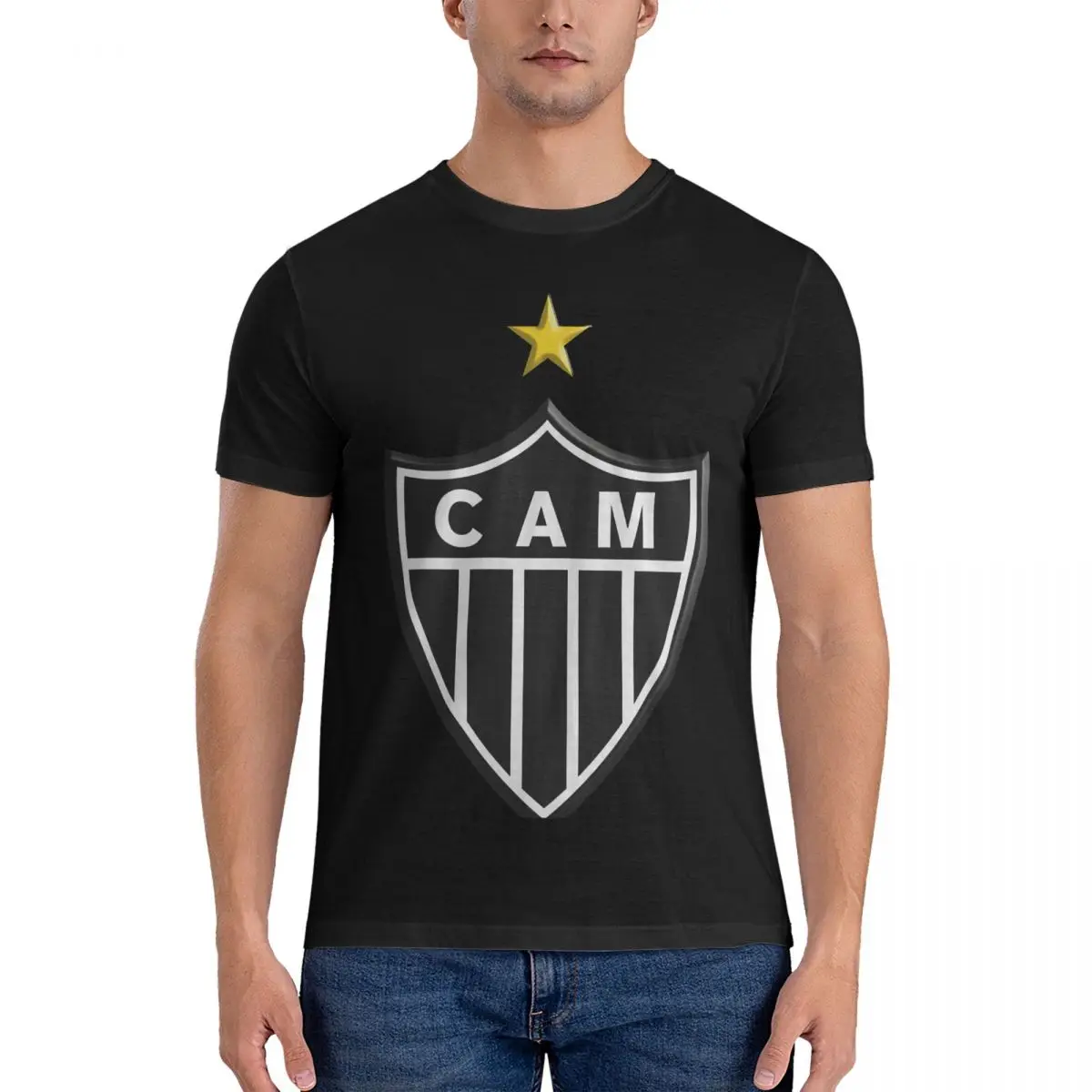 Men T-Shirt My City From Brazil Fun 100% Cotton Tee Shirt Short Sleeve Clube Atletico Mineiro T Shirt O Neck Clothes Gift Idea