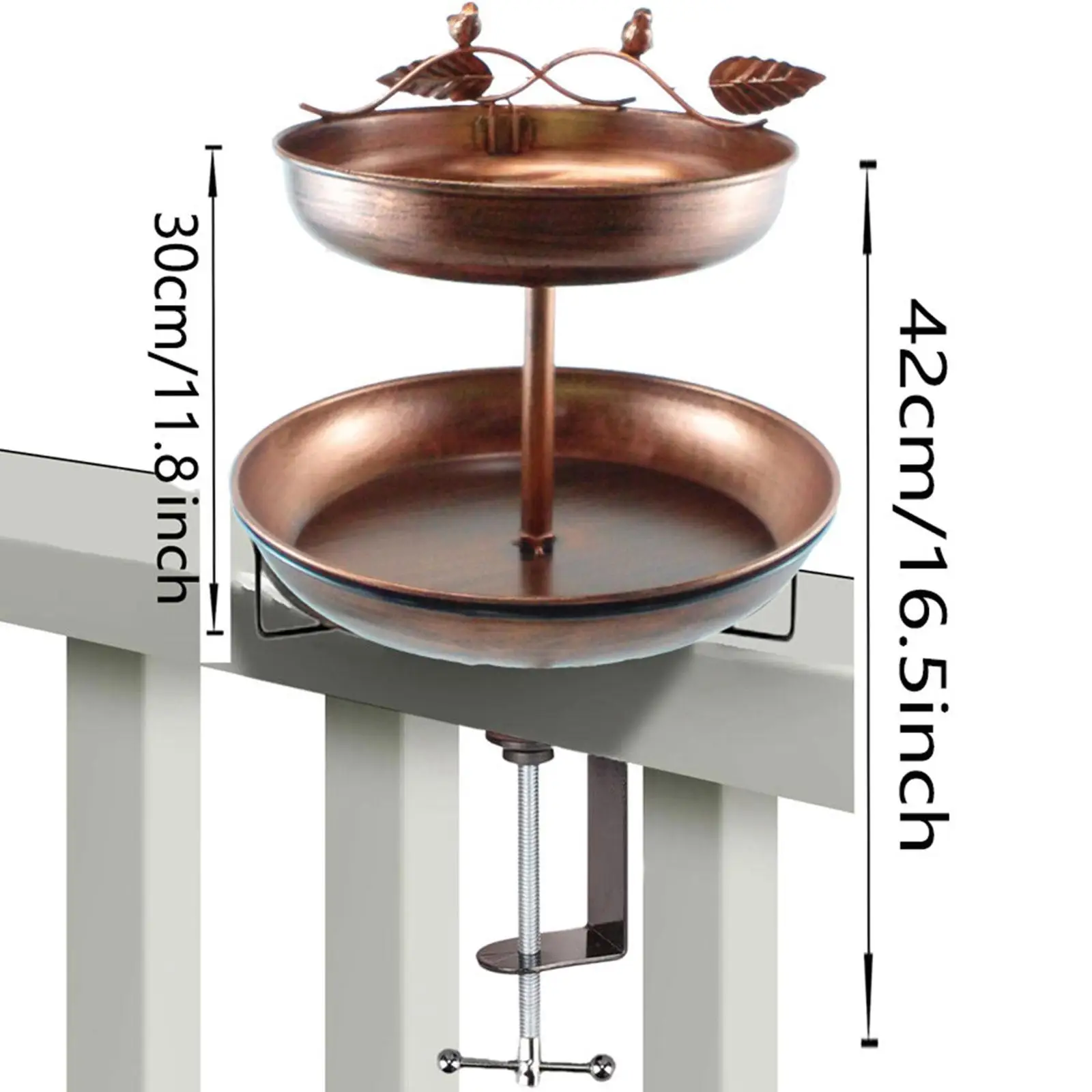 

Устойчивая к погодным условиям декоративная уличная кормушка-купальня для птиц для газона, патио, заднего двора