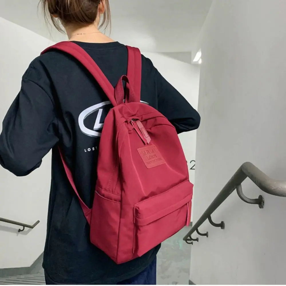 Mochila portátil para estudante masculino, mochila ao ar livre, bolsa de ombro