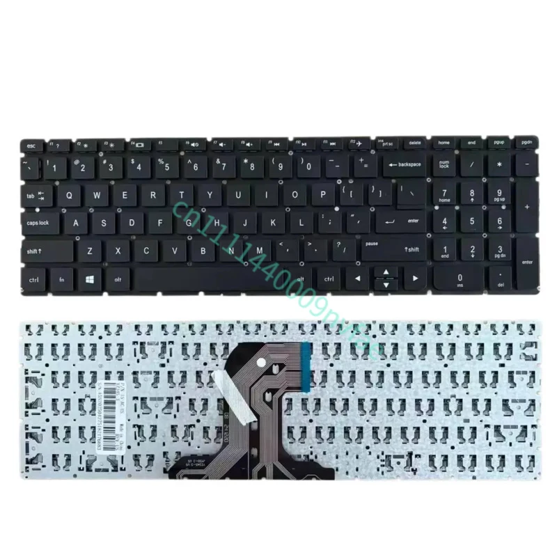 US Laptop Keyboard for HP 15-AC 15-AY 15-AF 15-AJ 250 255 G4 G5 TPN-C125 C126 HQ-TRE 816799-041 no pointer no backlight 0.3
