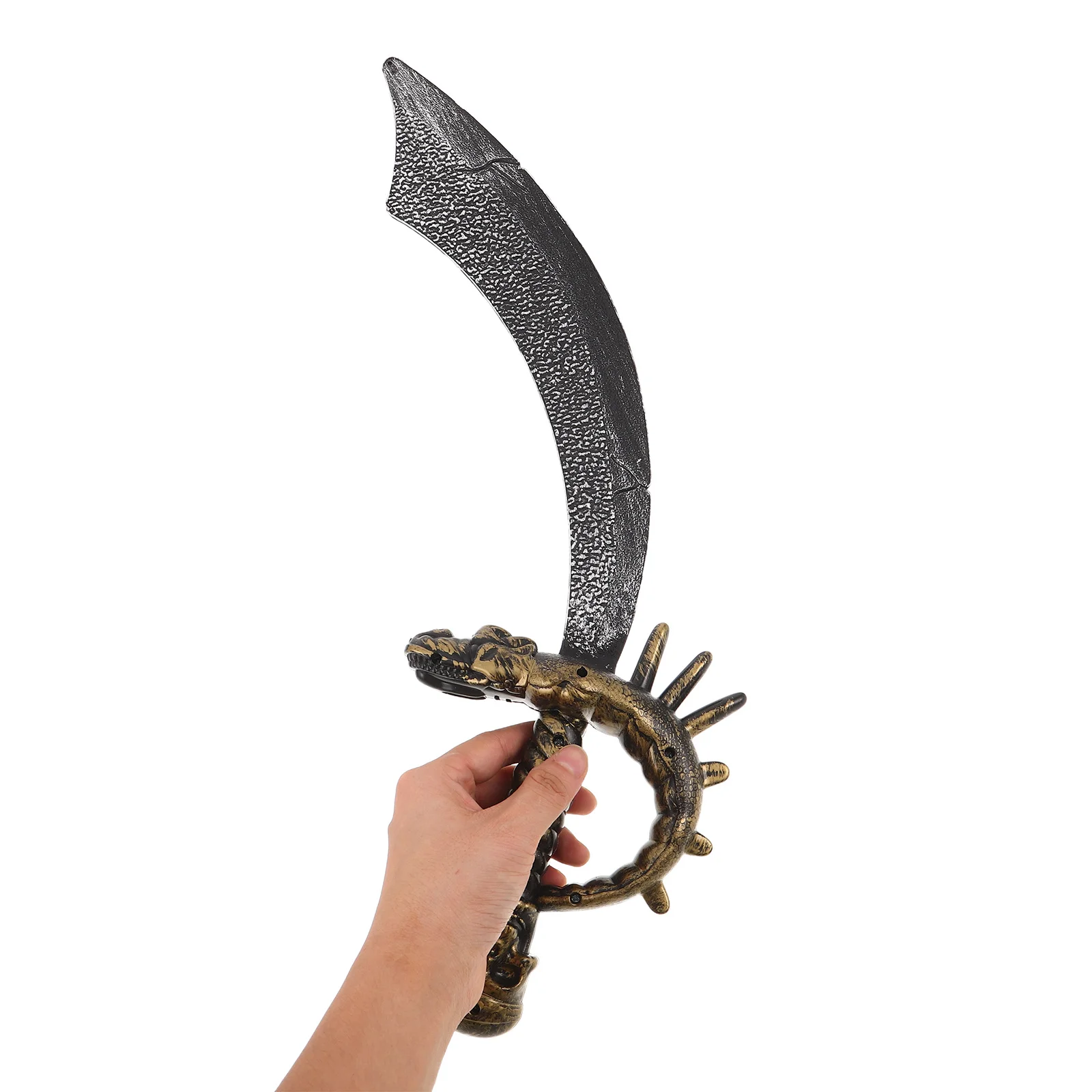 

Kids Halloween Pirate Sword Sturdy Plastic Accessory Safe for Role Play Costume Party Dress-Up Knight Roman Sword