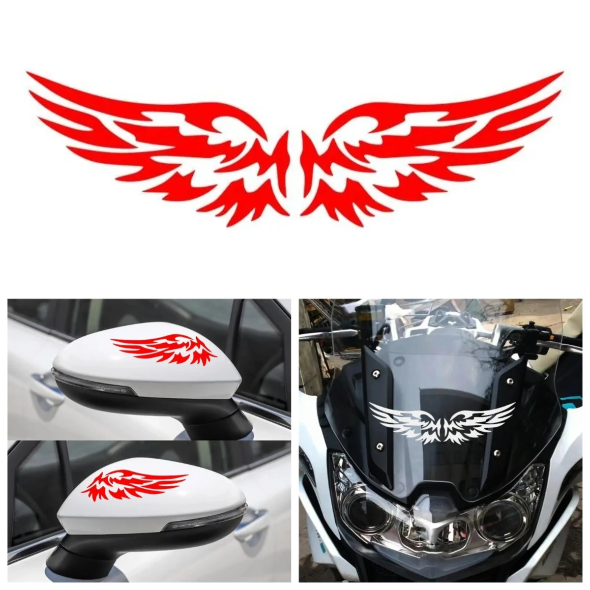 

Personalized Angel Wings Car Stickers Vinyl Decal Scratch Resistant PVC Stickers for Car