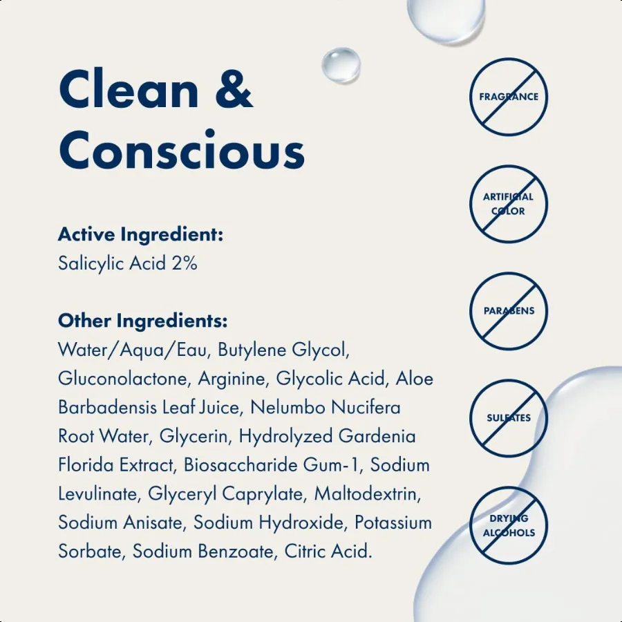 Pore Release Blackhead Clearing Solution Exfoliating 2 Salicylic Acid Toner Featuring AHA and PHA Blackhead Remover Toner 100 m