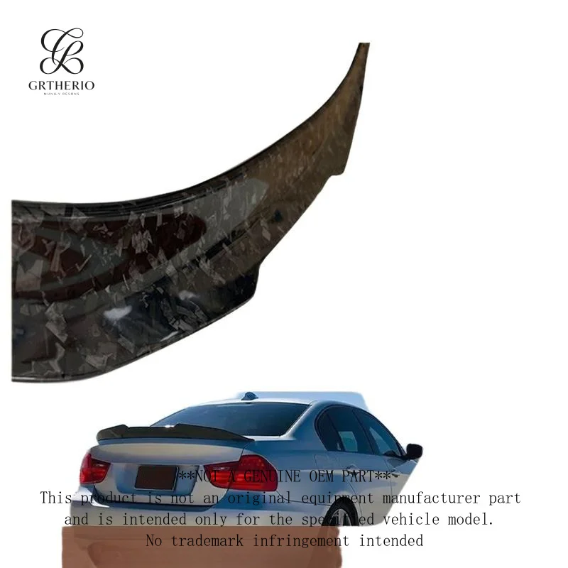 Suitable for BMW 3 Series E90 PSM model carbon fiber forged pattern , fixed wind wing, rear , small spoiler