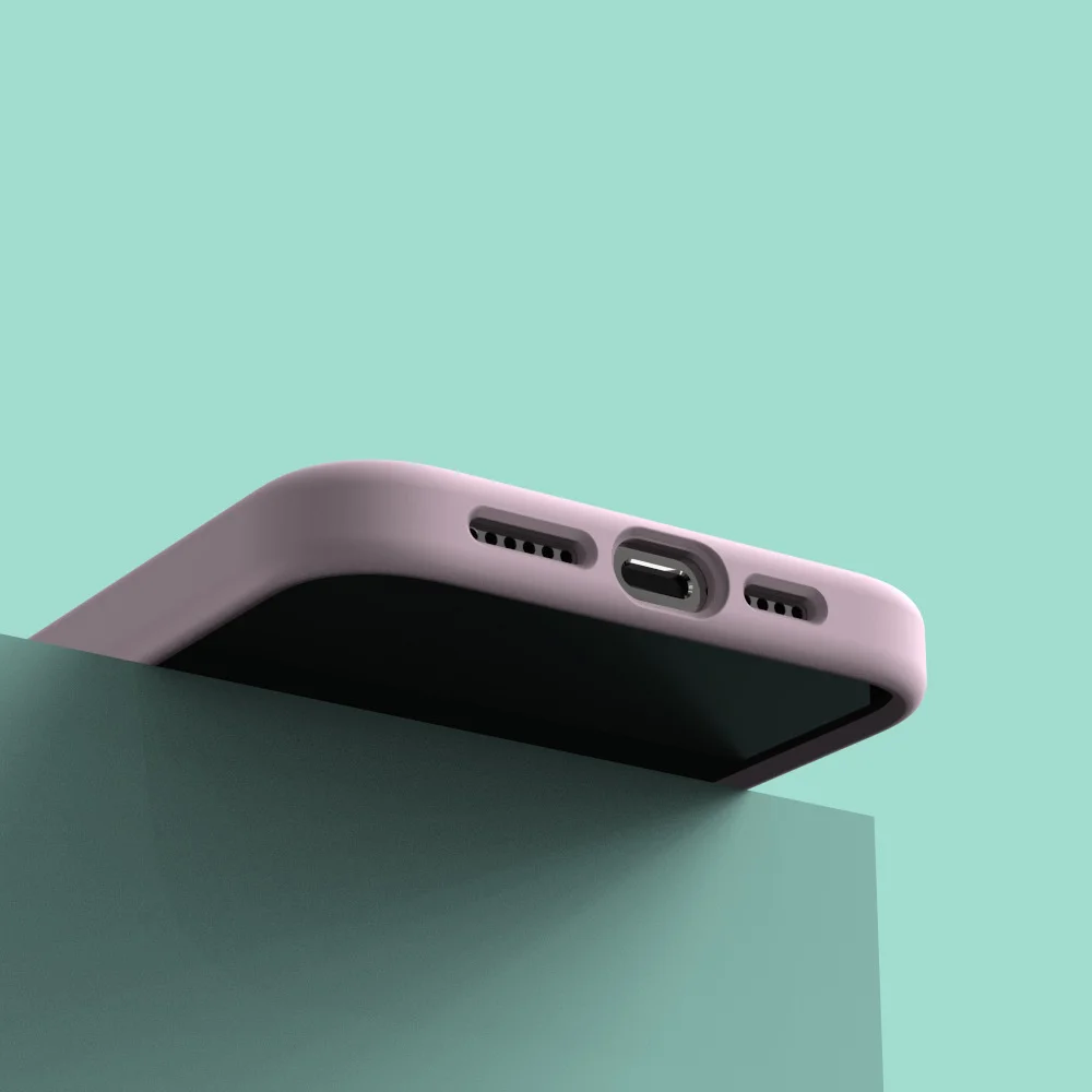 الفاخرة لابل الأصلي سيليكون جراب هاتف آيفون 16 15 13 12 11 14 برو ماكس ميني X XS XR 8 زائد غطاء مقاوم للصدمات الملحقات