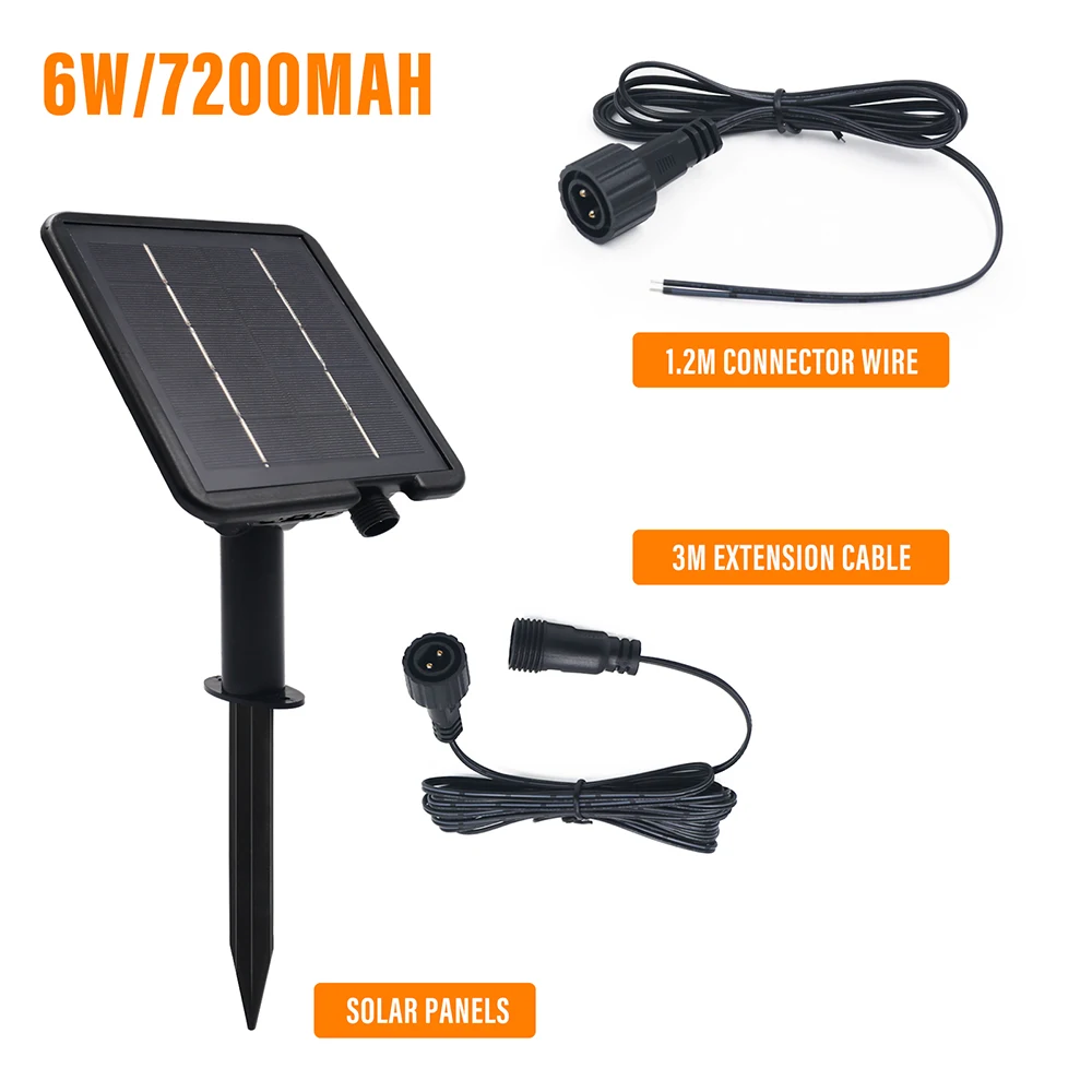 Solarpanel-Box-Controller, 24 V, wasserdicht, mit 8 Blitzmodi, Kabel, 2-poliger Stecker auf Buchse, LED-Lichterkette, Outdoor-Dekoration – Detail 12