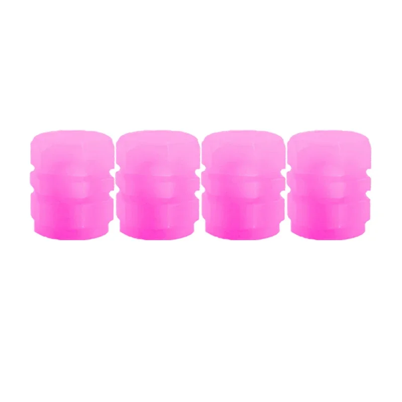 Lichtgevende Ventieldopjes Fluorescerende Nacht Autoband Ventieldopjes Motor Fiets Gloeiende Decor Wiel Nozzles Band Cap Auto Accessoires