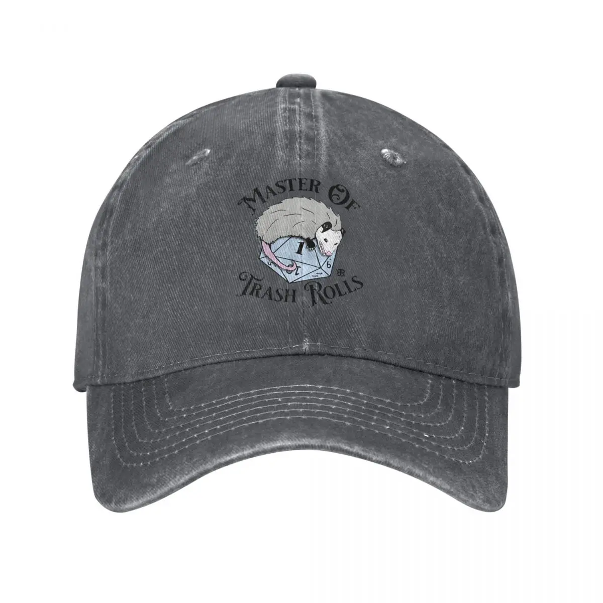 Pure Color Dad Hats Trash Rolls Women's Hat Sun Visor Baseball Caps P-Possum Peaked Cap