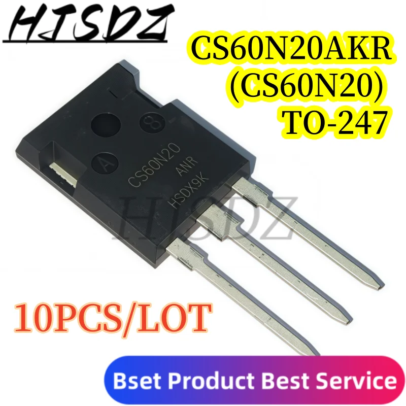 【10-20PCS/LOT】 New TO-247 Package CS60N20 CS60N20AKR MOSFET 60A 20V High Quality Fast Shipping