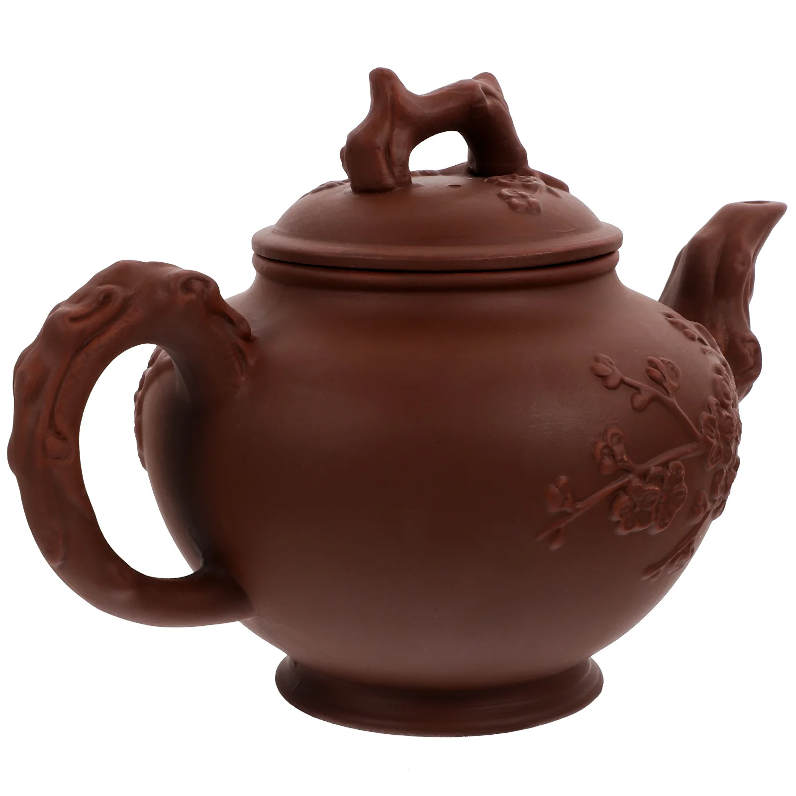 

Purple Clay Kung Fu Teapot Home Use Heat Resistant Anti-Scald Handle Vintage Tea Kettle Household Teaware