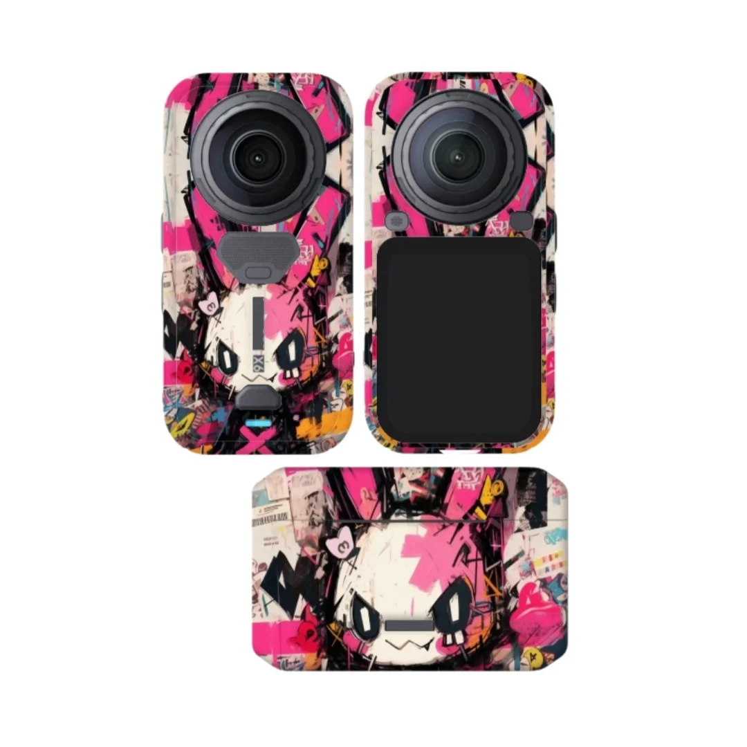 PVC Protective Sticker for Insta360 X6 Camera and Charger Dust‑proof Decor Skin Decal