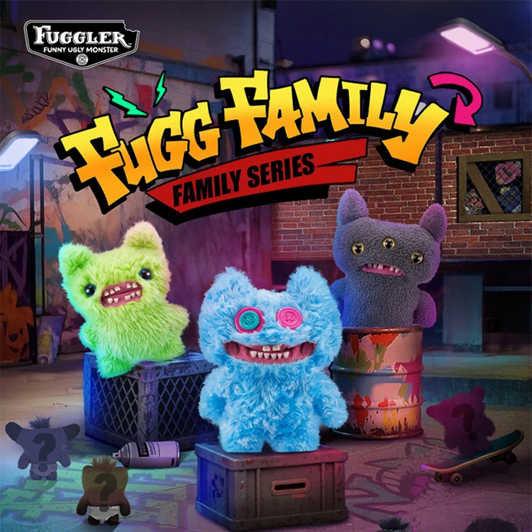 

Fuggler WideEyed Tooths Monster Monster Plush Dolls Funny Ugly Tooth Monster Toys Action Figurine Collectible Model Dolls Gift