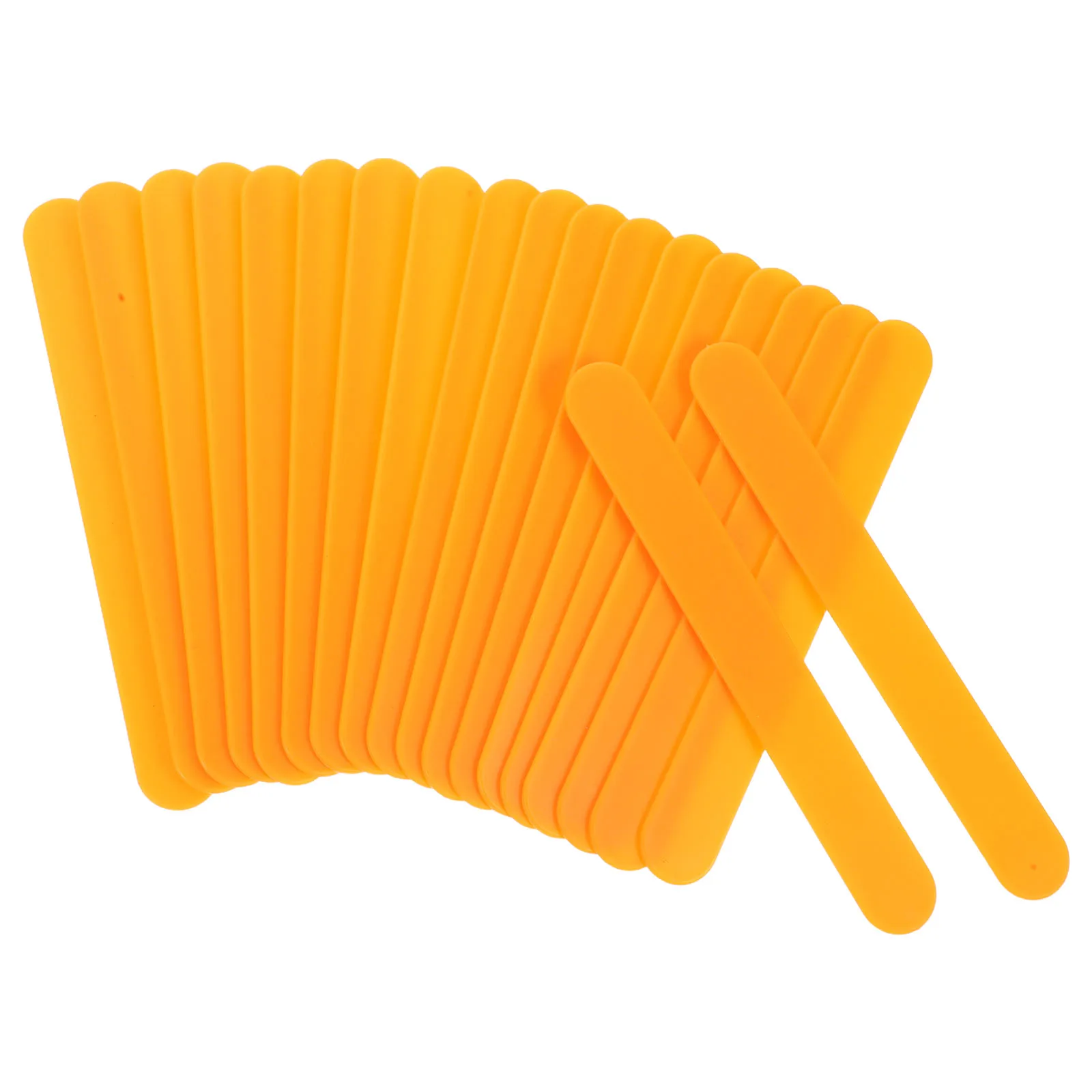 

20 Pcs Tongue Depressors Plastic Pediatric Spatula Blades Metal Child Oral Training Tools Durable Clean Versatile Design