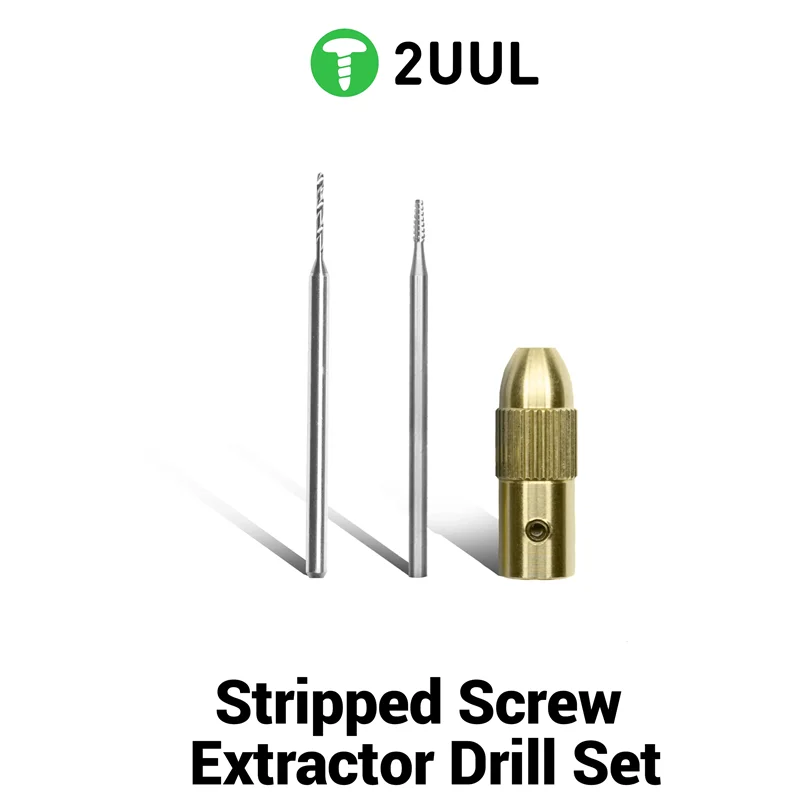 2UUL SD90 Stripped Screw Extractor Drill Set 2.35mm Cutting Head Disassembly Repair Sliding Screw Grinding Head Repair Tools Set