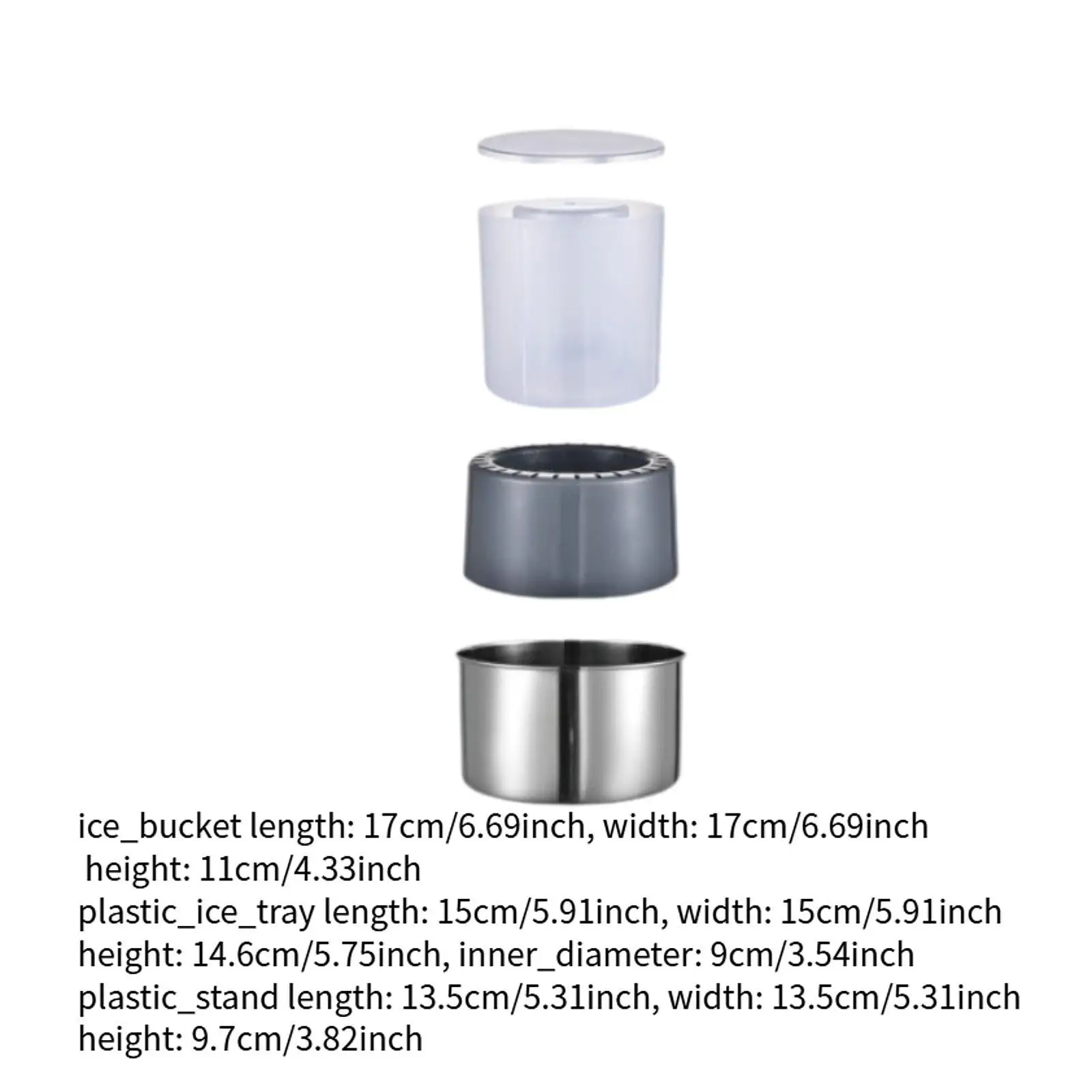 DIY Ice Bucket Stainless Steel Champagne Bucket for Vacation Summer Buffet