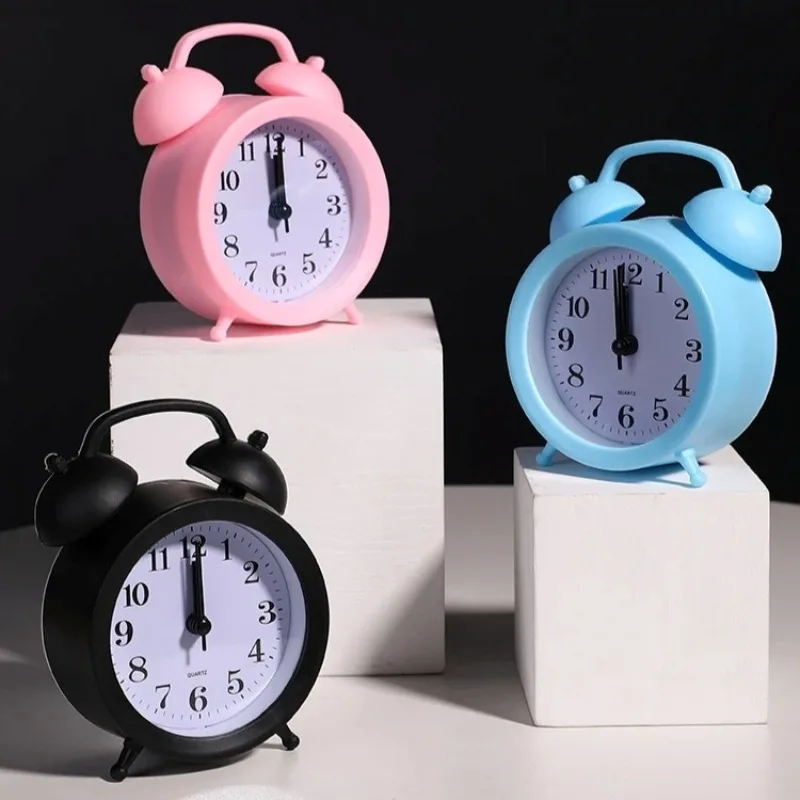 

Creative Mute Pointer Alarm Clock Multifunctional Bedroom Living Room Small Clock Can Hang Simple and Personalized Alarm Clock