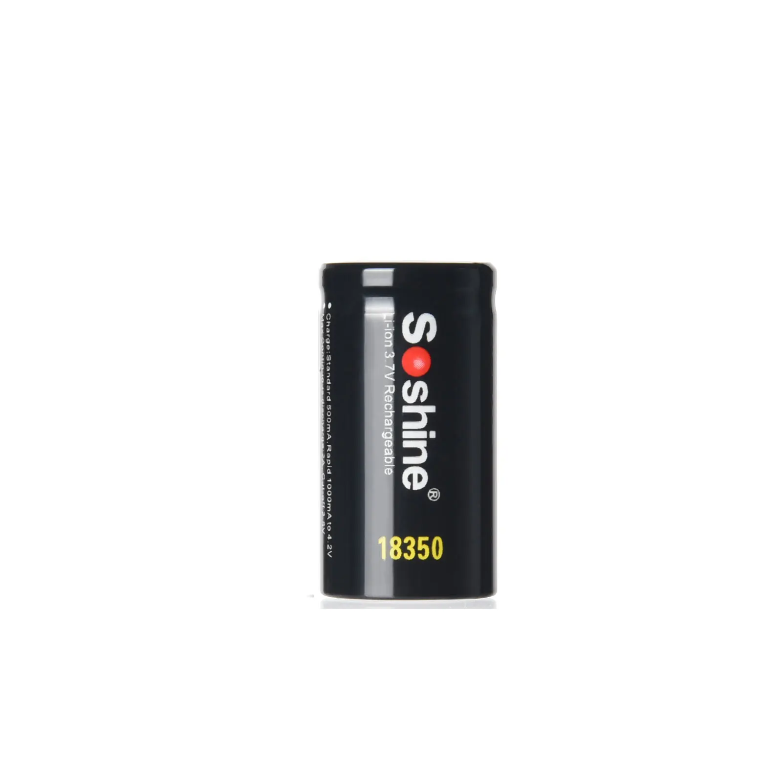 Soshine 18350 충전식 배터리 3.7V 1000mAh 리튬 이온 배터리 (배터리 보관함 포함) 18350 탭 수리 배터리