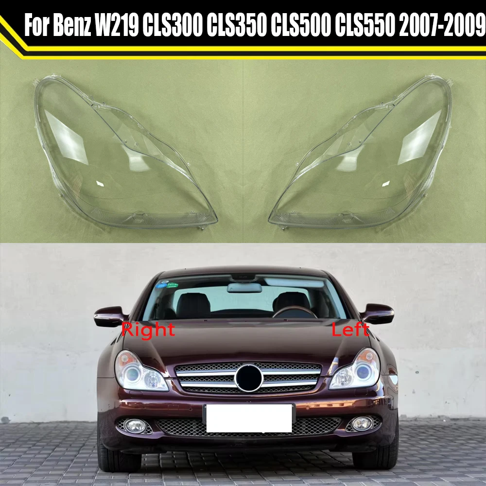 

Front Headlight Cover Headlamps Transparent Shell Lens Case For Mercedes-Benz W219 CLS300 CLS350 CLS500 CLS550 2007 2008 2009