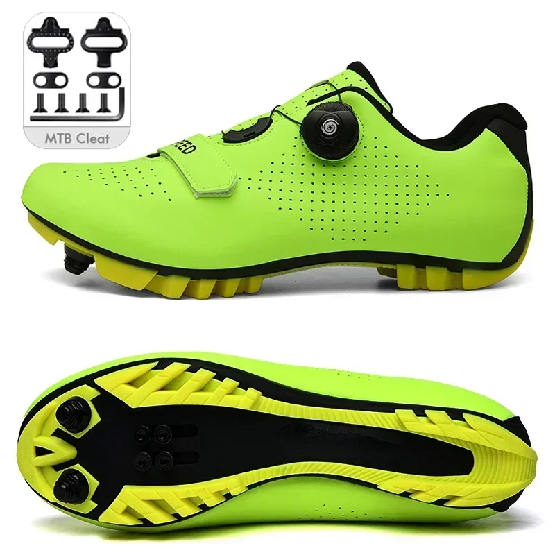 Cycling Sneaker Mtb Pedal Bicycle Shoes Flat Mountain Cycling Shoes Cleat Shoes Rb Speed Footwear Man Women 2023 New Selflocking