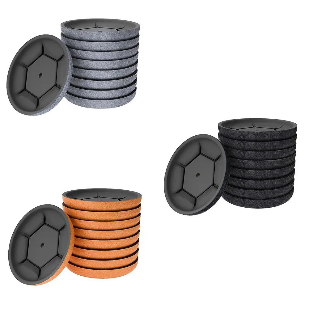 4 pçs/set anti barulhento móveis perna slider almofadas protetor de chão fácil movimento tapete deslizamento espessamento macio sofá cadeira tapete