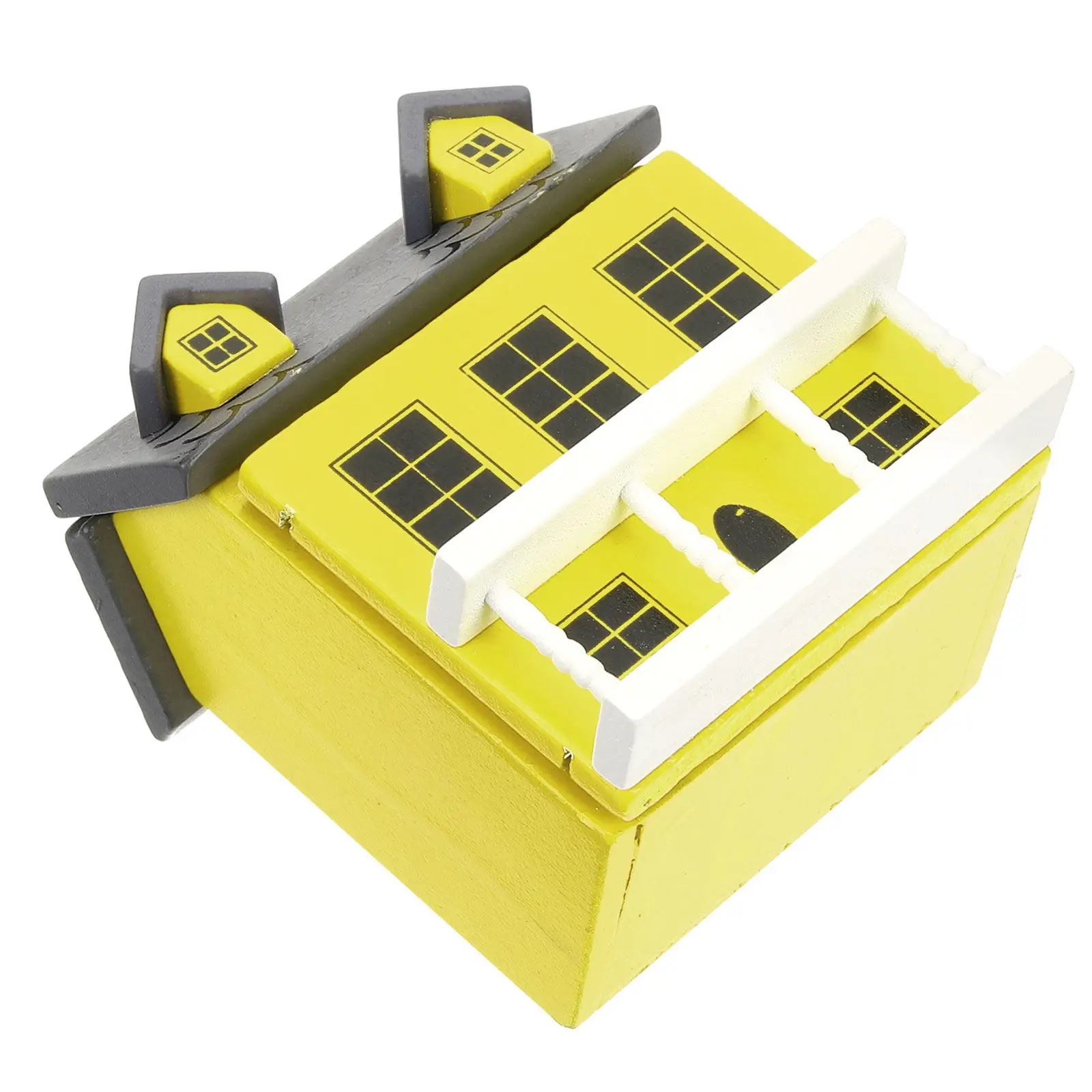 

Miniature House Wooden Villa Ornament Natural Wood Tiny House Decorative Mini Villa for Garden Desktop Landscape Micro-Landscape