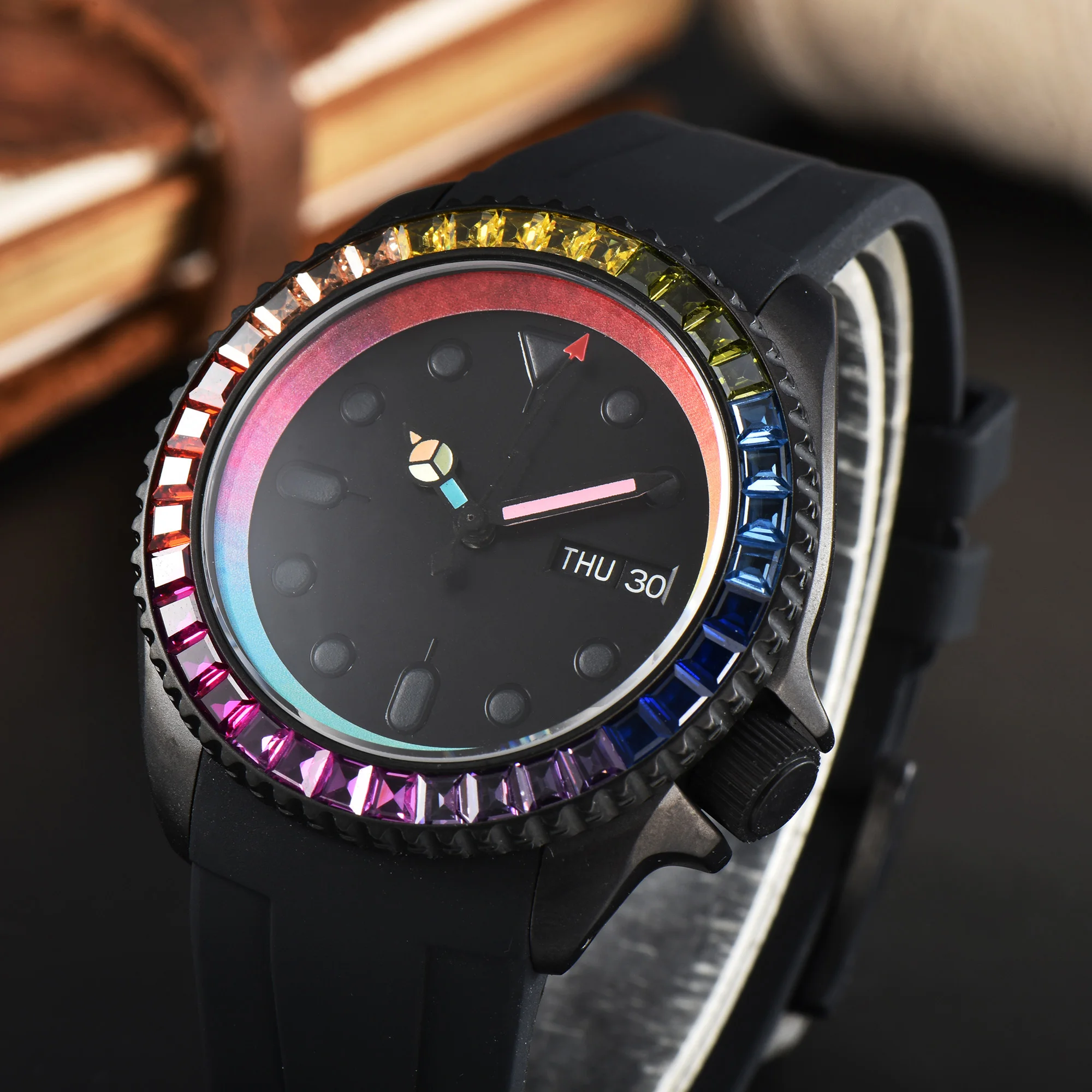 Uhrenzeiger C3/bgw9 Blau Grün Leuchtend passend für NH-35-36 Uhrwerk Mechanische Armbanduhr Zubehör Silber Gold Roségold Schwarz – Detail 6