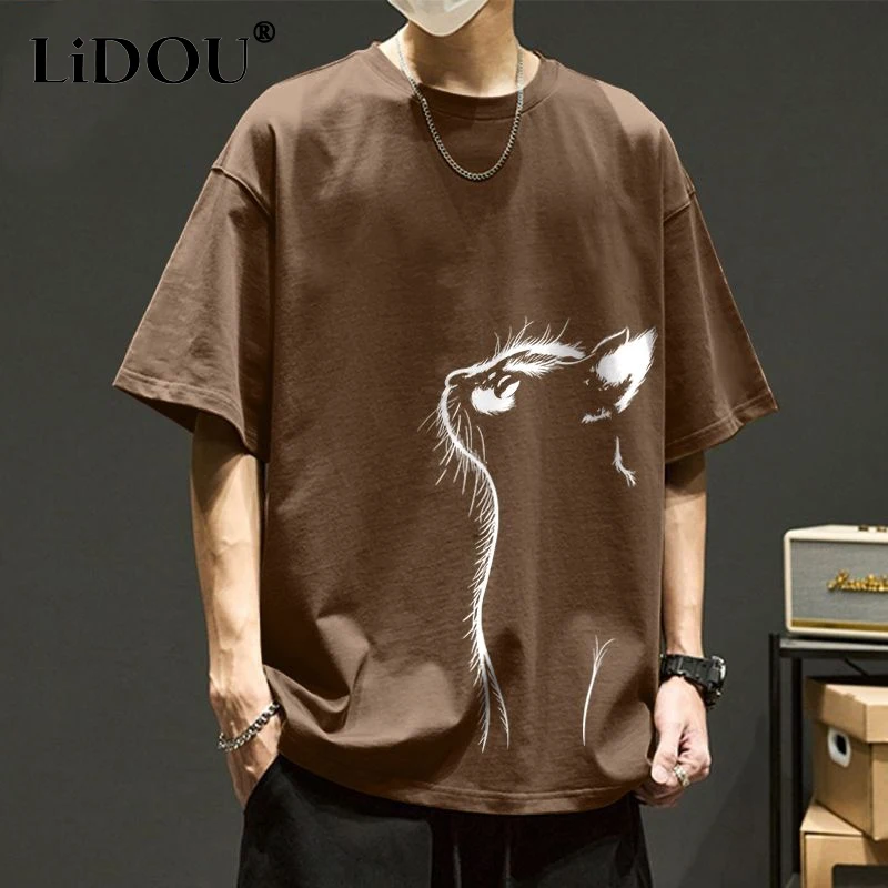 

Новинка лета 2023, Свободные повседневные футболки из чистого хлопка, женские эластичные быстросохнущие пуловеры с коротким рукавом, воздухопроницаемые Топы