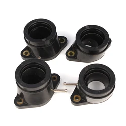 4Pcs Motorcycle Carburetor Intake Manifold Joint Boot For Yamaha XJR1200 1995 1996 1997 1998 & XJR1300 1999 2000 2001