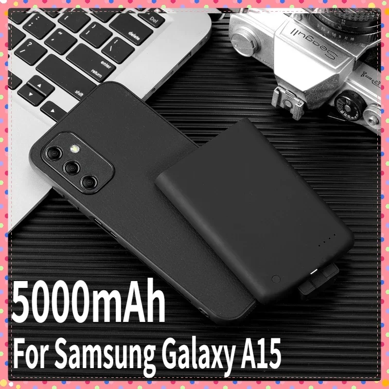 

5000mAh Battery Charger Case For Samsung Galaxy A15 Power Case A15 5G Power Bank Phone Cover For Samsung Galaxy A15 Battery Case