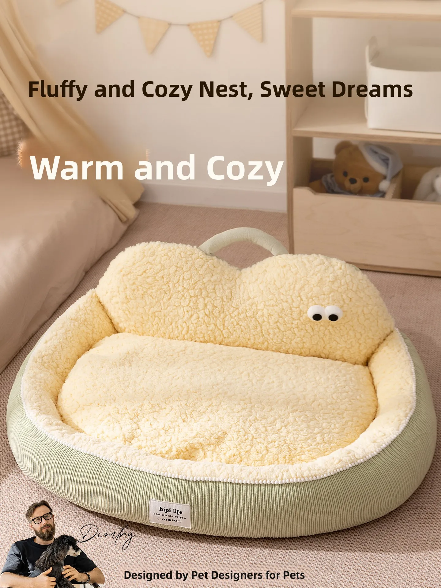 

Thiened Ne Support Pet Bed for Small Dogs Autumn Winter Warm Home Sp Dog House Hipidog Open Sle Dog Nest