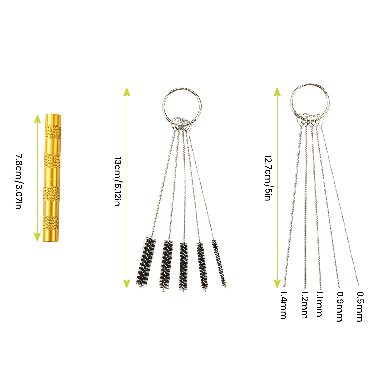 Bote de limpieza para aerógrafo, soporte para cepillo de aire de vidrio, bote de pintura limpia, PISTOLA DE PULVERIZACIÓN, herramientas de lavado, Juego de cepillos con boquilla de aguja, 0,2/0,3/0,5mm