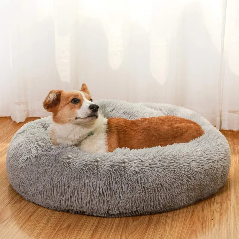 Calming Small Dog Beds for Small Dogs,Washable Donut Cuddler Pet Bed Cushions,Durable & Cozy Soft Dog Bed with Removable