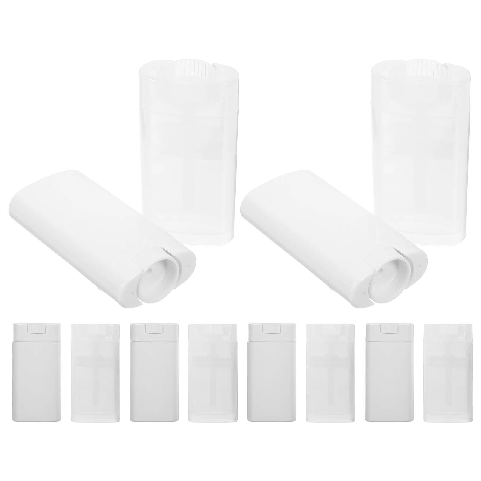 

12pcs Antiperspirant Paste Body Bottles Empty Containers Plastic Sub Tubes Travel Size Storage No Leakage
