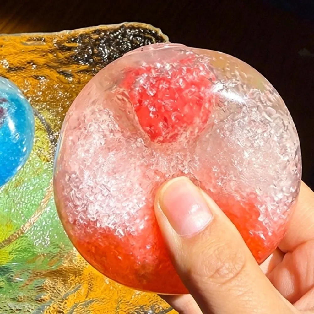 Shapeable Moldable Squishy Balls Fruit Style Anti Stress Crushed Ice Squeeze Ball Non Rebound Pinch Decompression Toys Children