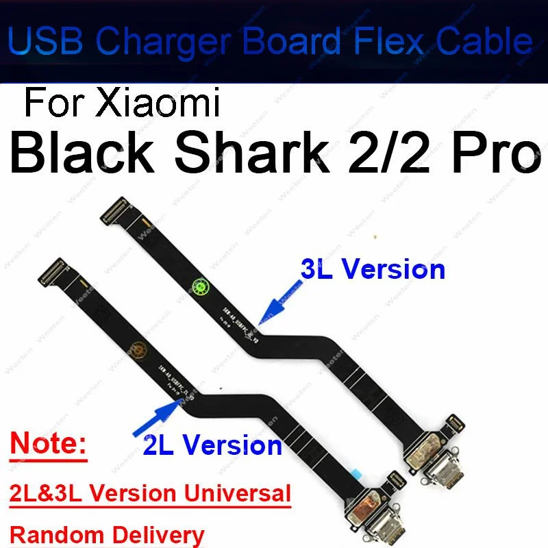 USB Charge Board Port For Xiaomi Black Shark 2 3 4 5 Pro USB Charging Port Dock Charger Plug Connector Board Flex Cable Parts